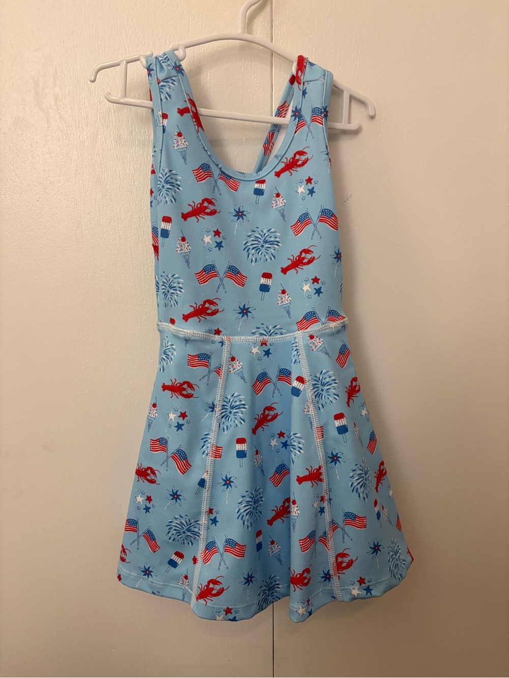 SweetHoney Fourth of July Dress (with shorts embedded)